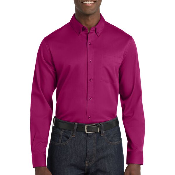 Twill Button-Up, Long-Sleeve Thumbnail